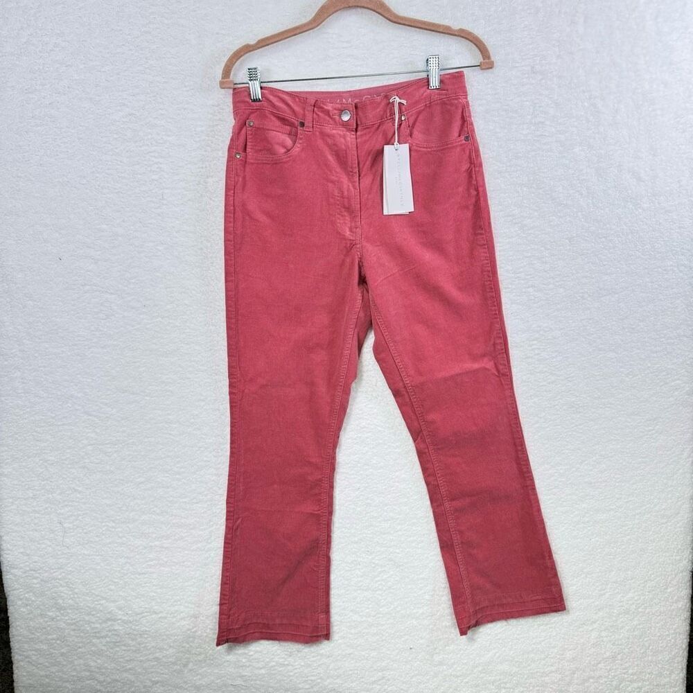 Stella McCartney Kids Corduroy High Rise Trouser Pants Pink Size 14+ Years